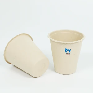 Biodegradable surgarcane pulp cups