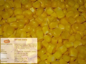 Deep frozen sweet corn