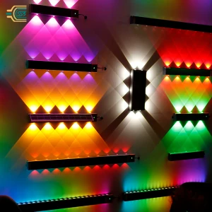 Hk Mistai Solar Powered Lighting Led Wall Washer Light Waterproof Ip65 Aluminium Landscape Lighting With Remote Control