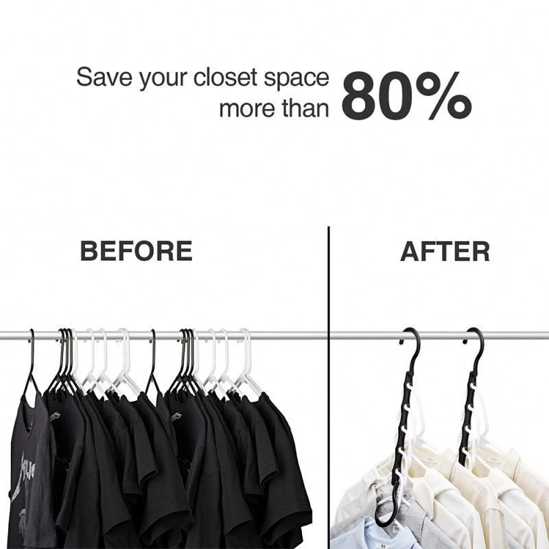 Plastic Space Saving Clothes Hangers