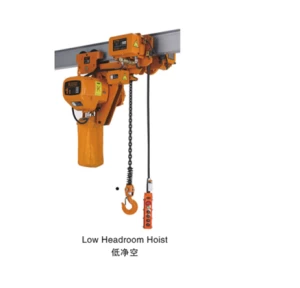 Extra Low Clearance Electr Hoist for Small Crane