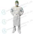 Import EN14126 TYPE Pb4B Disposable Taped Blue Seam Microporous Isolation Gown from China