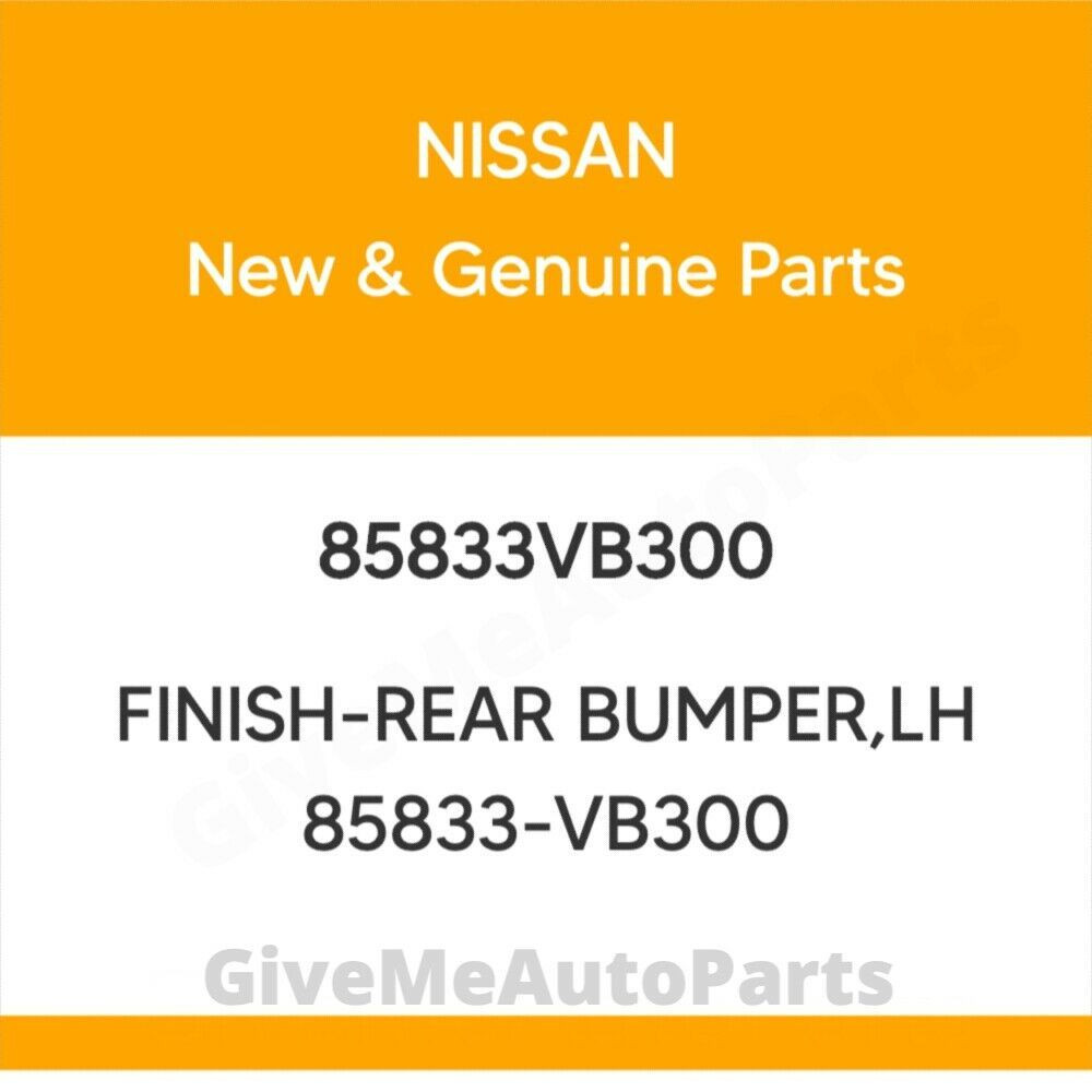 Buy 85833vb300 Genuine Nissan Finish-rear Bumper,lh 85833-vb300 from ...