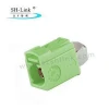 Fakra N Female Right Angle Crimp Solder Connector for RG174 RG316 Cable SHM.900.0003-4.N