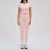 Import Women Crew Neck Short Sleeve Crop Top & High Waist Tummy Control Yoga Leggings 2 Piece Workout Fitness Outfit Set from China