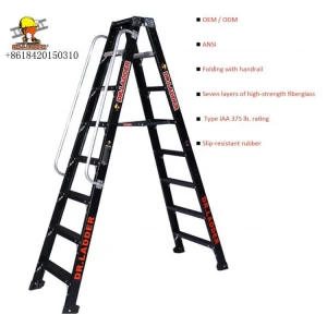 Family Use Folding Ladder With Handrail