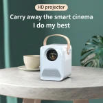 True 1080P full HD portable projector mobile phone with screen T correction home projector with android