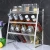 Import 3 layers stainless steel countertop spice rack Independent spice jar storage box customized from China
