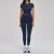 Import Women Crew Neck Short Sleeve Crop Top & High Waist Tummy Control Yoga Leggings 2 Piece Workout Fitness Outfit Set from China