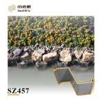 UV resistance PVC Sheet Pile plastic sheet pile for retaining wall bulkhead seawall construction