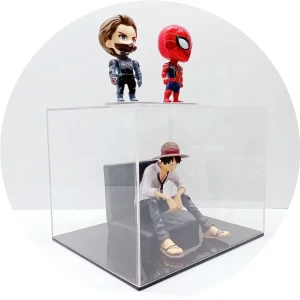 Custom Black Base Transparent Acrylic Box Home Lego Acrylic Display Case Acrylic Display Box