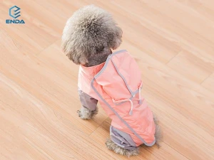 Large pet dog waterproof raincoat jumpsuit outdoor pet rain jacket