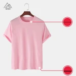 New Men's Summer Short Sleeve Unisex Cotton Blank Regular Drop Shoulder Fit T Shirt