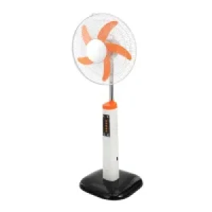 Solar Standing Fan DC AC Rechargeable Fan 16 inch