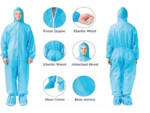 DISPOSABLE GOWN, CAP and BOOT