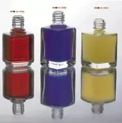 Different Kinds Empty Nail Polish Glass Bottles