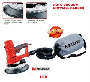 Auto-vacuum LED Drywall Sander