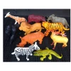 10 wild animal model toys soft rubber simulation lion, such as tiger, zebra orangutan and many other toys