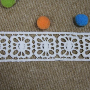 100% cotton water-soluble lace garment and home textile decorative embroidery lace