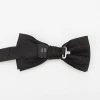 100% silk black assorted bow tie and pocket square