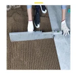 1000mm Slideway Cement Notched Squeegee Self Leveling Gear Rake Construction Tools Hot Stainless Steel