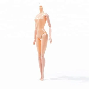 11 inch female plastic doll model 12 joints plastic naked doll body without head