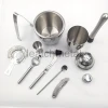 11-Piece Stainless Steel Wine and Cocktail Bar Set - Bar Kit Includes Essential Barware Tools and Ice Bucket