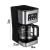 Import 12 Cups Espresso Coffee Maker Drip Semi-automatic Machine Filter Cappuccino Pot Can Make Cappuccino Latte Black Steam Coffee from China