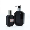 120ml 250ml 400ml PETG Diamond bottle Lotion Pump Hair Care Skincare bottle Black Shampoo Empty Plastic Bottles