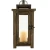 Import 12.5 Inch Rustic Wooden Candle Hurricane Lantern, For Table Top, Mantle, or Wall Hanging Display, Indoor & Outdoor Use, Large from China