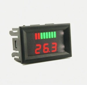 12V 24V 48V 60V 72V Lead-Acid Battery Capacity LED Indicator Digital Voltmeter Tester Electrical Instruments