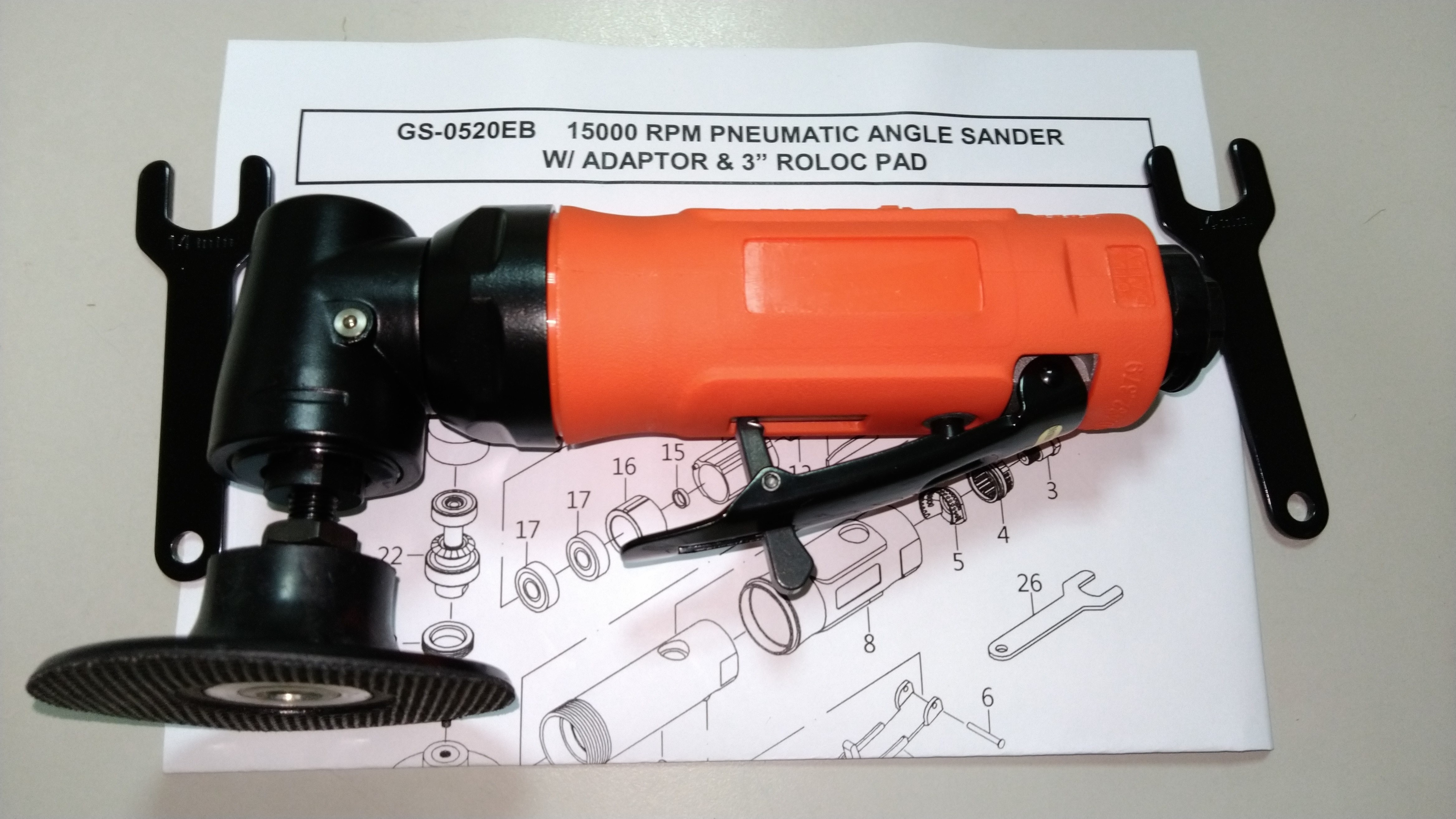 Buy 15000 Rpm Industrial Pneumatic Angle Sander (gs-0520eb) from ...