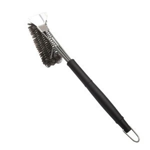 17 inch stainless steel wire barbecue tools long handle bbq cleaning brush