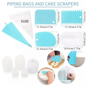 170 pcs Baking Pastry Cake tools and Accessories Cake Decorating Supplies Kit Set