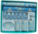 18pcs pp bath set children bubble bath set pp bath set with mat tumbler toothbrush holder soap dispenser