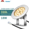 18Watts led underwater lamps DC24Volt SS316L submersible Pond Light Underwater Led Swimming Pool Lights underwater light