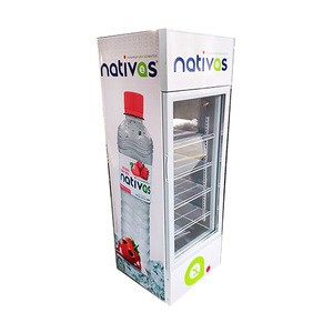 190L upright food display cooler Beverage Display Chiller drink fridge with CE ETL