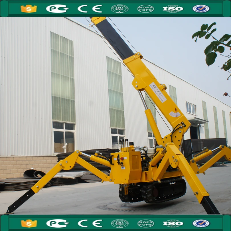 1ton Small Spider Crane KB1.0 for Narrow Space Work Overseas