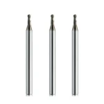 2 flute end mill hrc55/60/65 solid carbide ball nose end milling high performance cnc metal cutting mills