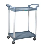2-tier Plastic Hotel Restaurant Food Serving Trolley