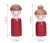 Import 200pcs wooden chinese doll 100 of female and 100 male beechwood material Educational toy children birthday gift wooden peg dolls from China