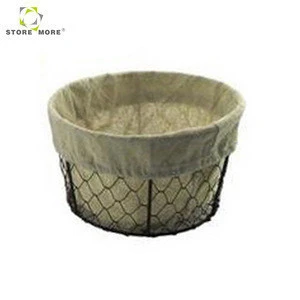 2018 Hot sale weaving pattern laundry metal wire basket