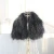 Import 2018 NEW natural color detachable rectangle raccoon fur trim for garment collar from China