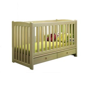 2018 Newest OEM Eco-friendly Pine Wood Kids Bedroom Furniture 3 in 1 Baby Cribs with Under Drawers