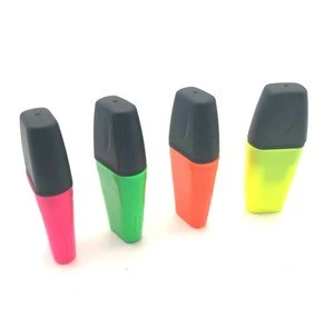 2019 fashion sharpie mini flat desk highlighter marker fluorescent pen without clip cap for paper fax