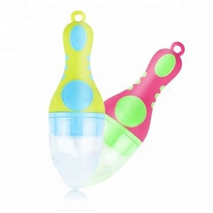 2019 Hot Teething Toy Pacifier Gum Teether Nibbler Silicone Baby Food Feeder with Fresh Fruits Vegetables for Feeding Toddlers