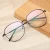 Import 2019 Stock Fashion Big Lenses Metal High Quality Women Wholesale Men Eyewear Optical Glasses Spectacle Eyeglasses Frames 18006 from China