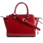 2020 Custom Logo Red Brown Black Luxury Real Genuine Leather Hand Bag Ladies Woman Purses And Handbags Shoulder Bag