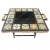 Import 2020 Factory New Style  Outdoor Metal Square Mosaic Fire Pit Tile Table from China