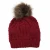 Import 2020 Hot Sale Women Removable Pompom Ball Knitted Hat Warm Winter Striped Beanie Hat from China